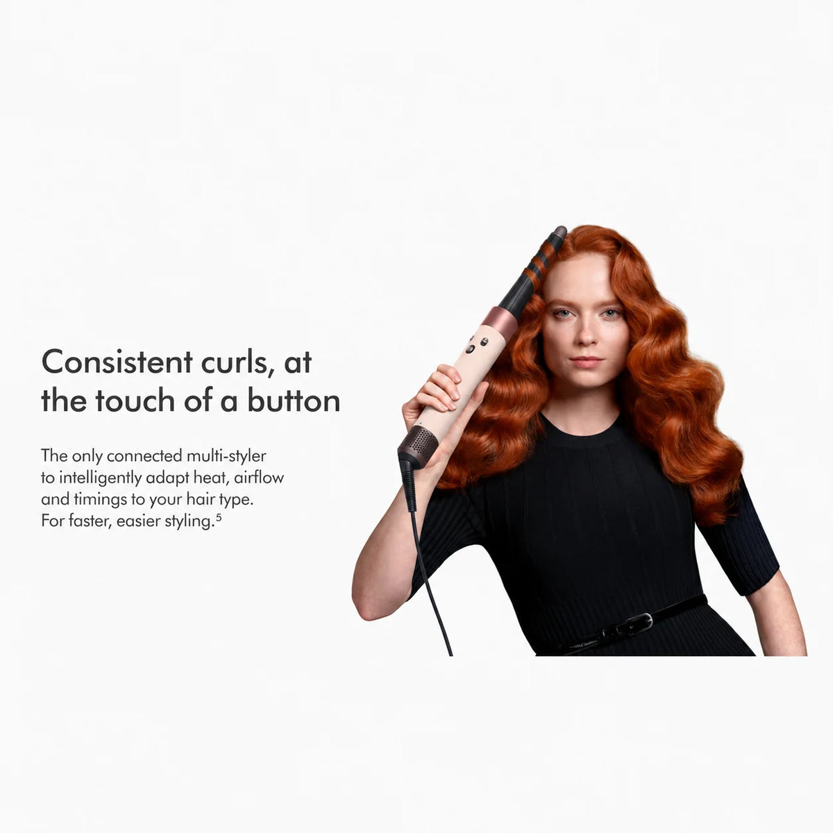 Dyson Airwrap i.d. Multi-Styler and Dryer Straight+Wavy – Ceramic Pink/Rose Gold, 120V
