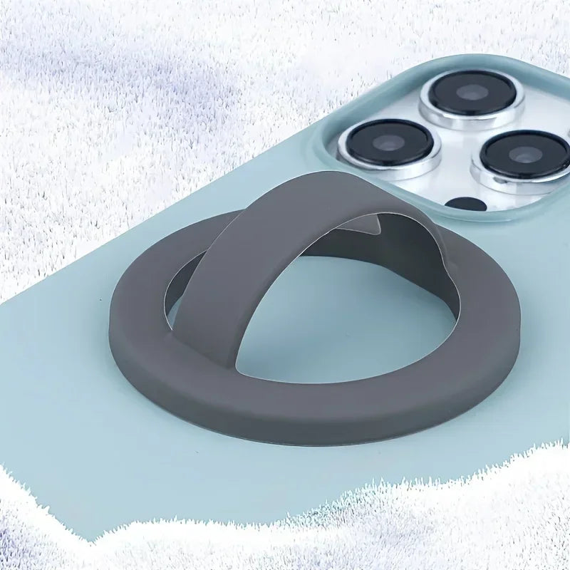 Magnetic Phone Ring Holder – 360° Rotating Grip & Stand for Smartphones