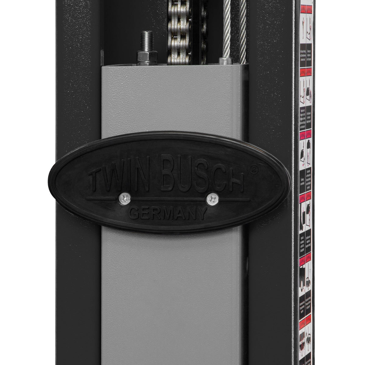 Automatic locks + steel cable sync